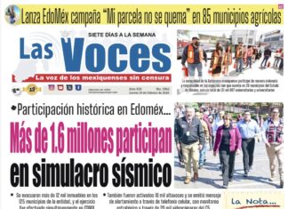 Participación histórica en Edoméx Más de 1.6 millones participan en simulacro sísmico