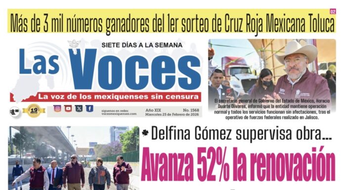 Delfina Gómez supervisa obra… Avanza 52% la renovación del Periférico Norte