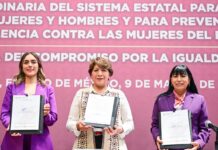 Gobernadora Delfina Gómez y los 125 municipios firman Compromiso por la Igualdad para erradicar la violencia de género