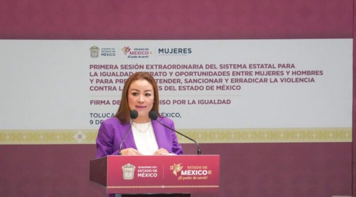 Yoselin Mendoza representa a alcaldes mexiquenses en firma del Compromiso por la Igualdad