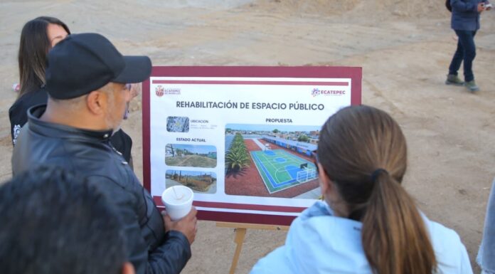 Construyen Parque Lineal en Ciudad Cuauhtémoc para recuperar espacios públicos en Ecatepec