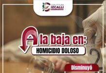 Baja 57% el homicidio doloso en Cuautitlán Izcalli; destaca a nivel estatal en reducción de la violencia