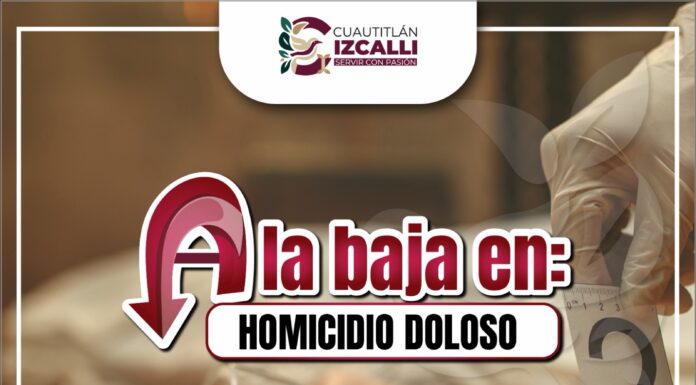 Baja 57% el homicidio doloso en Cuautitlán Izcalli; destaca a nivel estatal en reducción de la violencia