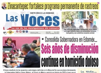 Consolida Gobernadora en Edoméx… Seis años de disminución continua en homicidio doloso