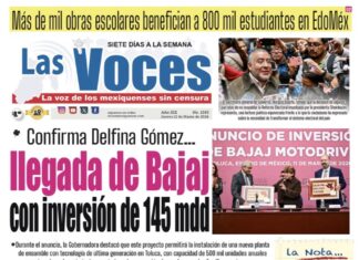 Confirma Delfina Gómez… llegada de Bajaj con inversión de 145 mdd