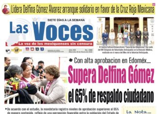 Con alta aprobacion en Edoméx… Supera Delfina Gómez el 65% de respaldo ciudadano