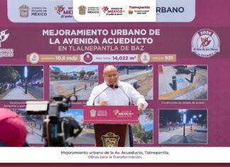 Inauguran mejoramiento urbano en Avenida Acueducto para fortalecer entorno social en Tlalnepantla Oriente