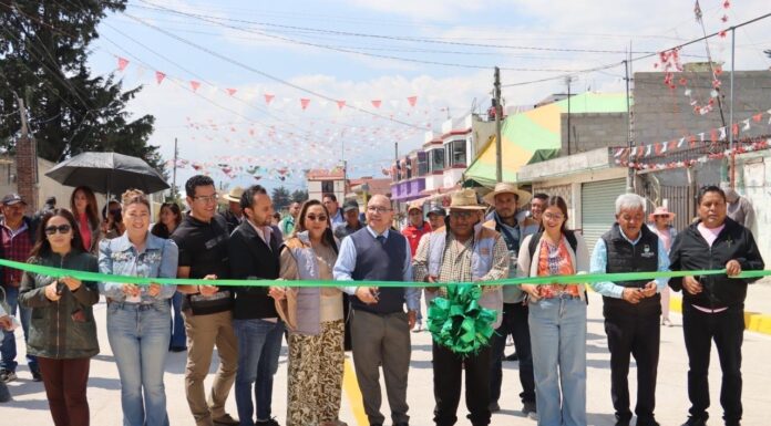 Zinacantepec fortalece infraestructura vial en San Lorenzo Cuauhtenco