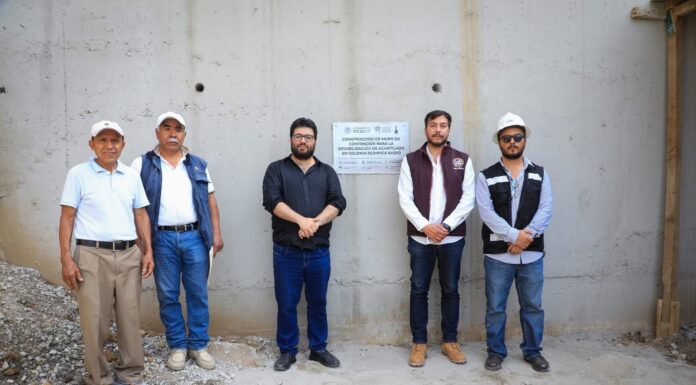 Supervisa Isaac Montoya obra en talud de Naucalpan que beneficiará a 40 mil habitantes