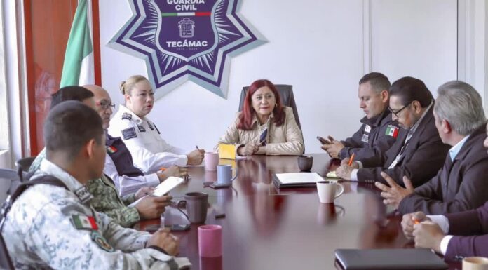 Refuerza Tecámac estrategia de seguridad; Rosi Wong encabeza mesa en la Guardia Civil