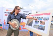 Azucena Cisneros inicia rehabilitación integral de la avenida R1 en Ecatepec