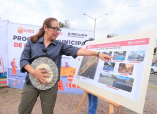 Azucena Cisneros inicia rehabilitación integral de la avenida R1 en Ecatepec