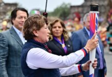 Delfina Gómez enciende el Fuego Nuevo en Teotihuacán rumbo a los Juegos Centroamericanos y del Caribe 2026