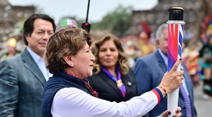 Delfina Gómez enciende el Fuego Nuevo en Teotihuacán rumbo a los Juegos Centroamericanos y del Caribe 2026