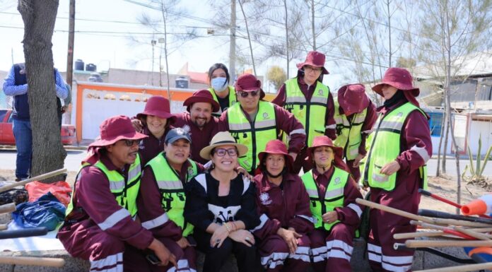 Azucena embellece Ecatepec con los programas Camellones y Senderos Seguros