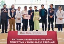 Fortalece Delfina Gómez educación en Tepetlixpa con inversión en infraestructura escolar