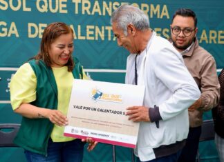Entrega de calentadores solares beneficia a 50 familias en Ocoyoacac