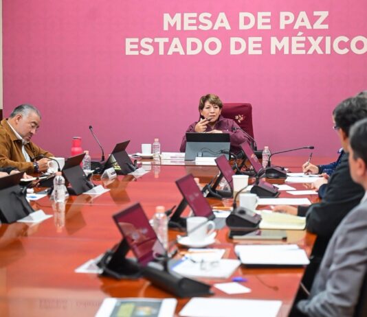 Encabeza Delfina Gómez Mesa de Paz para fortalecer la seguridad en el Estado de México