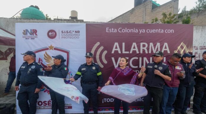 Instalan Alarma Vecinal y Comité de Guardianes por la Paz en Granjas Guadalupe, Nicolás Romero