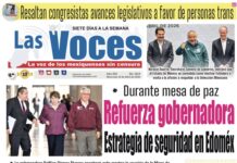 Durante mesa de paz Refuerza gobernadora Estrategia de seguridad en Edoméx