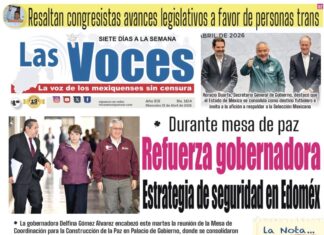 Durante mesa de paz Refuerza gobernadora Estrategia de seguridad en Edoméx