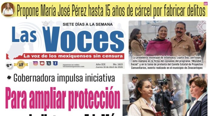 Gobernadora impulsa iniciativa Para ampliar protección a periodistas en EdoMéx