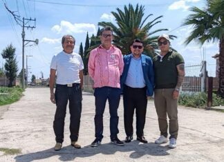 Luis Domingo Zenteno supervisa mejoramiento de vialidades en Teoloyucan