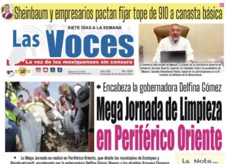 Encabeza la gobernadora Delfina Gómez Mega Jornada de Limpieza en Periférico Oriente