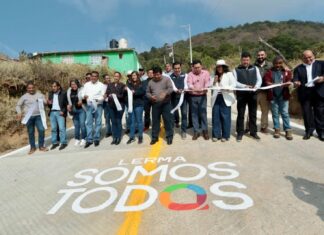 Entrega Miguel Ángel Ramírez Ponce nuevas vialidades en Xochicuautla para fortalecer conectividad en Lerma