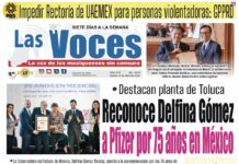 Destacan planta de Toluca. Reconoce Delfina Gómez a Pfizer por 75 años en México