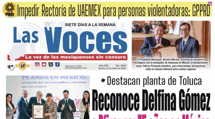 Destacan planta de Toluca. Reconoce Delfina Gómez a Pfizer por 75 años en México