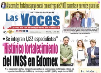 Se integran 1,123 especialistas, “Histórico fortalecimiento del IMSS en Edomex”