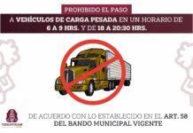 Restringen circulación de transporte de carga en Teoloyucan en horarios pico