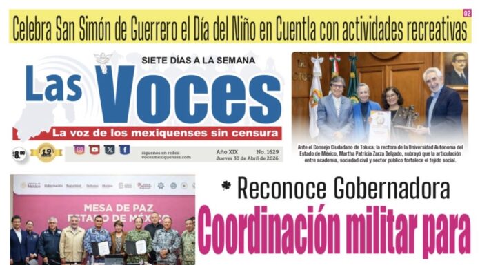 Reconoce Gobernadora Coordinación militar para fortalecer seguridad en EdoMéx