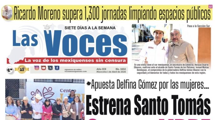 Apuesta Delfina Gómez por las mujeres… Estrena Santo Tomás Centro LIBRE