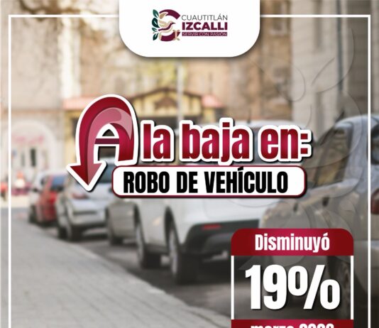 Disminuye 19% el robo de vehículo en Cuautitlán Izcalli: Daniel Serrano