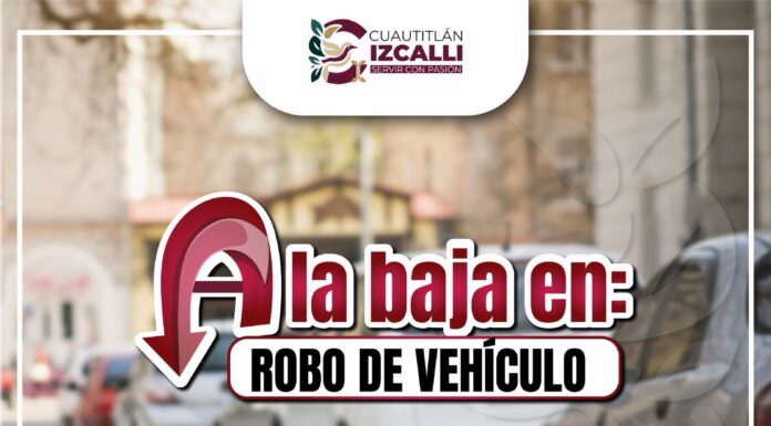 Disminuye 19% el robo de vehículo en Cuautitlán Izcalli: Daniel Serrano