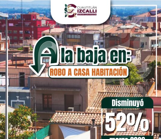 Izcalli reduce 52% el robo a casa habitación y fortalece la seguridad de las familias