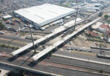 Inicia colocación de trabes del puente “La Mexiquense”; habrá cierres nocturnos en el Circuito Exterior Mexiquense