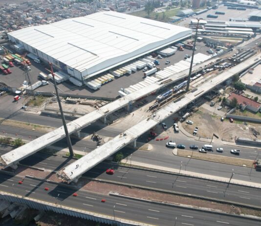 Inicia colocación de trabes del puente “La Mexiquense”; habrá cierres nocturnos en el Circuito Exterior Mexiquense