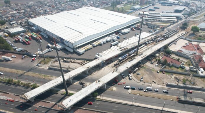 Inicia colocación de trabes del puente “La Mexiquense”; habrá cierres nocturnos en el Circuito Exterior Mexiquense