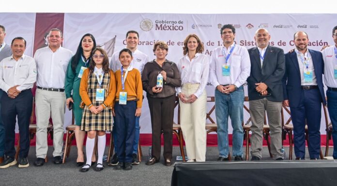 Estado de México alcanza sistema mil de captación pluvial en escuelas con apoyo de Coca-Cola y Conagua