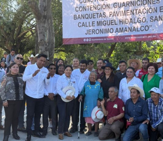 Texcoco fortalece infraestructura en San Jerónimo Amanalco con nueva obra vial