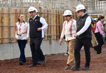Sheinbaum y Delfina Gómez impulsan obra hidráulica para prevenir inundaciones en el oriente del Edoméx