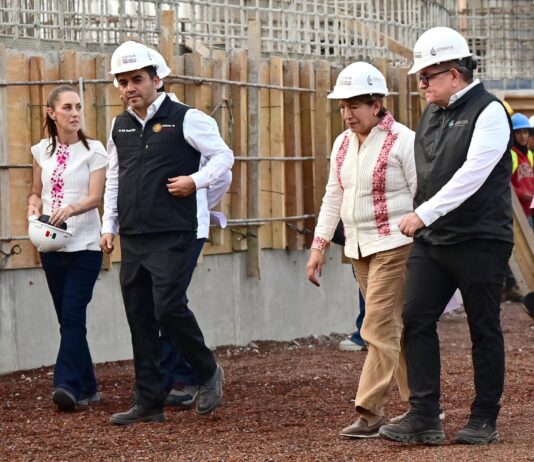 Sheinbaum y Delfina Gómez impulsan obra hidráulica para prevenir inundaciones en el oriente del Edoméx