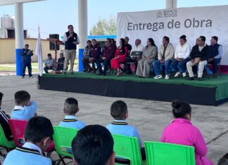 Impulsa Lerma infraestructura educativa; entregan módulos sanitarios y mejoran imagen de preescolar en El Espino Peralta