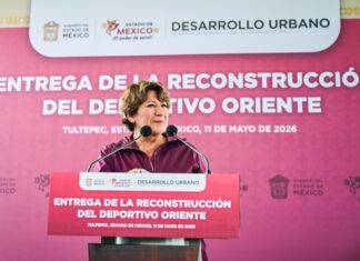 Delfina Gómez entrega reconstrucción del Deportivo Oriente en Tultepec con inversión de 17 mdp