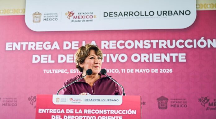 Delfina Gómez entrega reconstrucción del Deportivo Oriente en Tultepec con inversión de 17 mdp