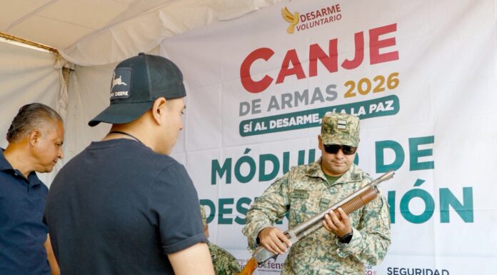 Arranca en Nezahualcóyotl el programa “Sí al Desarme, Sí a la Paz” 2026