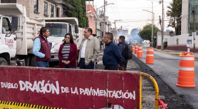 Supervisa Ricardo Moreno avance del “Diablo Dragón” en Laguna de Siete Colores